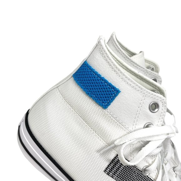 💖MEGA SALE💖Converse Ctas HI White Blue High Top Men's Sneakers Canvas 168746C - Picture 5 of 9